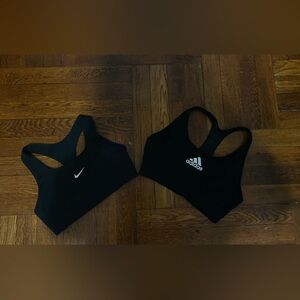 Nike and Adidas - Black Sports Bra